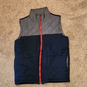 Place Navy Gray Lined Vest Label - Est. 1989 Patch